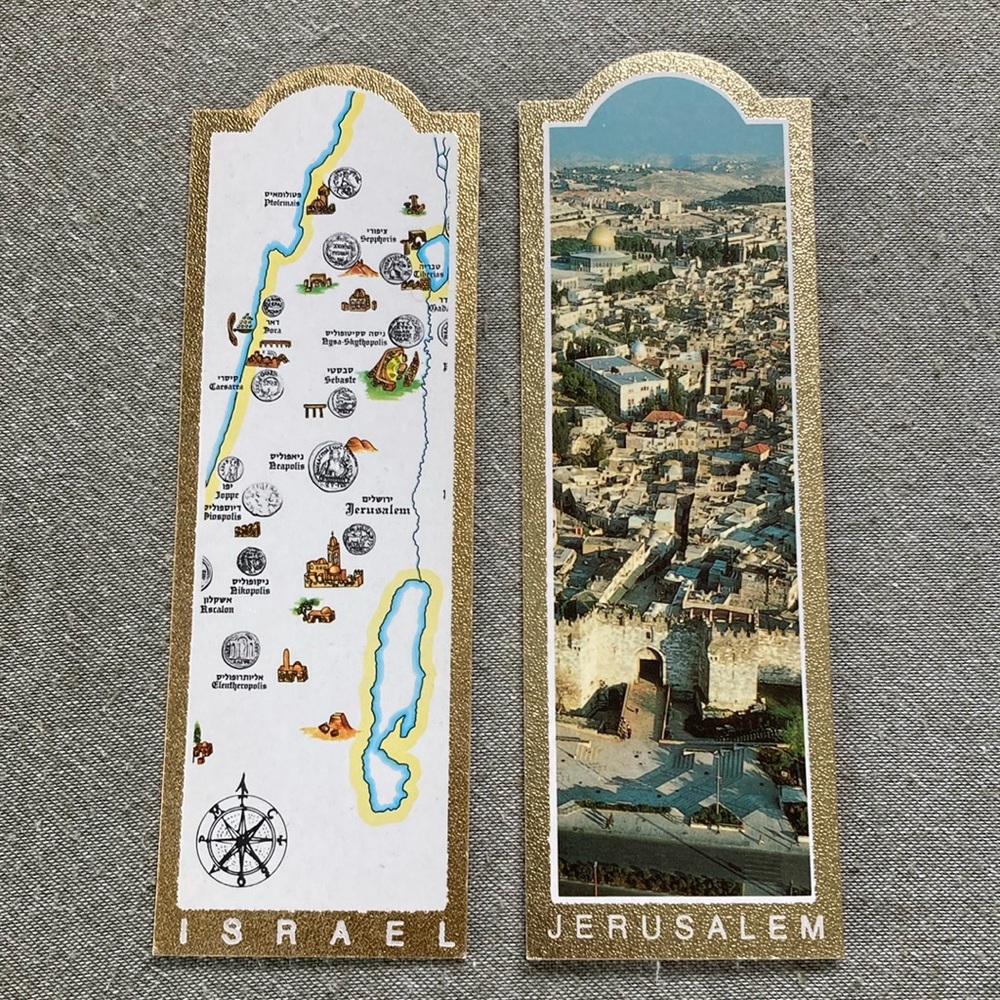Jerusalem and Israel Souvenir Bookmarks